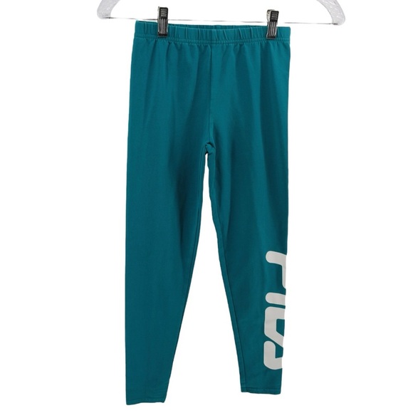 Fila Turquoise Active Athletic Training Leggings Kid's Size XS/S - Picture 2 of 10